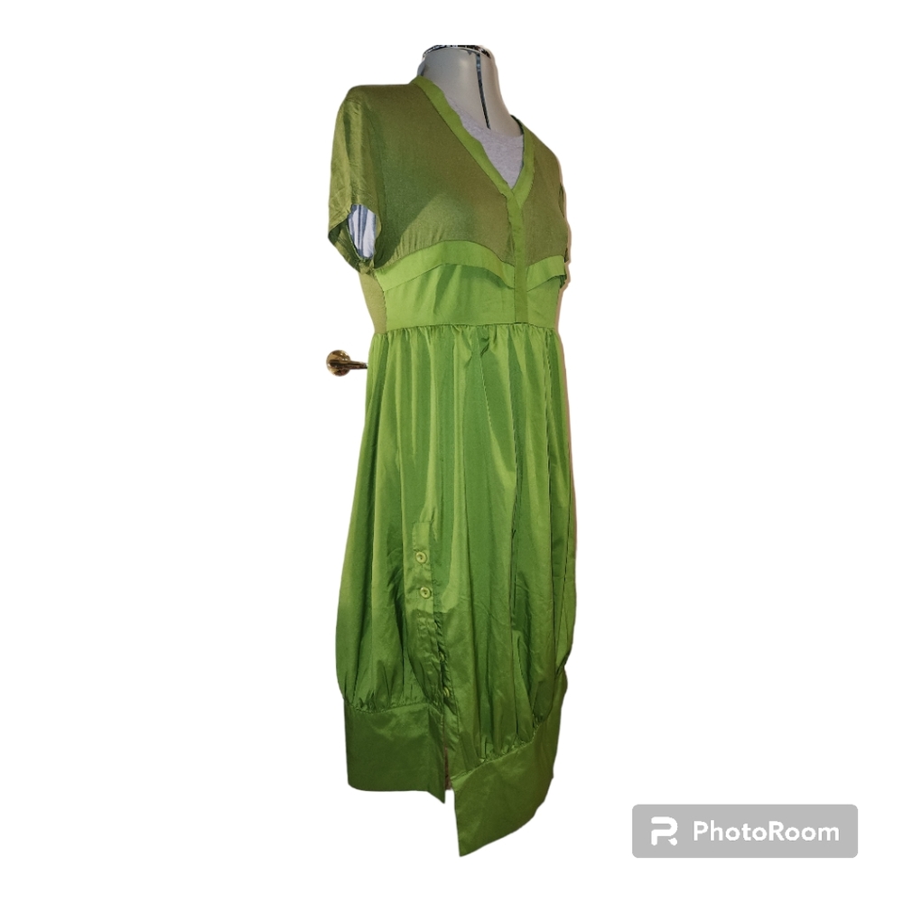 Hi-Lo Green Dress